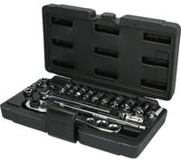 KS Tools 130.0300, Juego de llaves de vaso, 19 piezas, acero, según las normas DIN 3120 e ISO 1174, 865 g