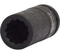 KS Tools 150.1724 3/4" Llave de vaso para fuerza de 12 cantos para eje de transmisión, larga, 24mm