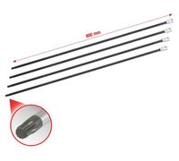 KS Tools 150.1740, juego de llaves de vaso, 1/2", 4 piezas, acero cromo-vanadio, según las normas DIN 3120 e ISO 1174, 2,5 kg