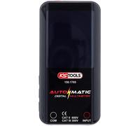 KS Tools 150.1765: Multímetro digital automático, incluye puntas de prueba rojas y negras
