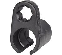 KS Tools 150.2125 Llave de vaso de 1/2'' para sondas lambda, ranurada, 6 cantos, 22 mm