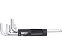 KS Tools 151.2100 - Pack de 8 piezas con llaves Allen de cabeza de bola y hexágono interior 3 en 1 (tamaño: 2-10 mm)