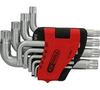 KS Tools 151.4630 Juego de llaves Allen de dentado múltiple, 9 pzs