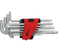 KS Tools 151.4820 Juego de llaves acodadas Torx con orificio, largas, 10 pzs, TB8-TB50