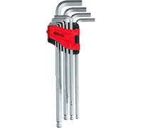 KS Tools 151.4940 Juego de llaves Allen con cabeza de bola, XL, 10 pzs