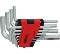 KS Tools 151.5060 Juego de llaves Allen en un soporte abatible,10 pzs 1/16"-3/8"