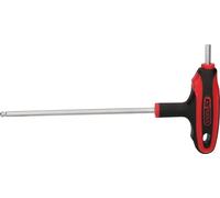 KS Tools 151.8134-E Llave Allen con cabeza de bola y mango en T, 5 mm, colgador