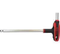 KS Tools 151.8139 - Llave Allen acodada con cabeza esférica y empuñadura en T (tamaño: 12 mm, L=250 mm)