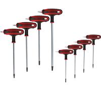 KS Tools 151.8165 set de llaves Torx acodadas con empuñadura en T con orivicio, 8 pzs