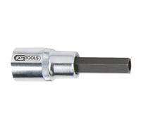 KS Tools 152.1087 Llave de vaso tipo Allen para inyectores, con orificio, 10 mm, Ø7 mm