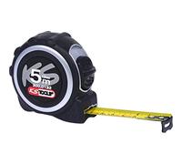KS Tools 300.0132 Cinta métrica con bloqueo y clip para cinturón, negra-gris, 5m, 19mm