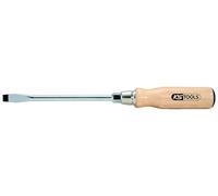 KS Tools 300.1006 ERGOTORQUE WOOD Destornillador con mango de madera, ranurado, 10mm