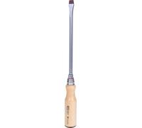 KS Tools 300.1007 ERGOTORQUE WOOD Destornillador con mango de madera, ranurado, 12mm