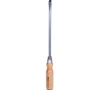 KS Tools 300.1008 ERGOTORQUE WOOD Destornillador con mango de madera, ranurado, 14mm
