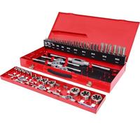 KS Tools 331.0654 - Pack de 54 piezas de acero de herramientas de roscar, en maletín de metal