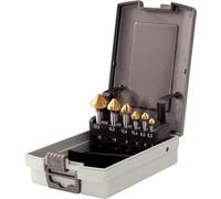 KS Tools 336.0466 Kit de conos y desbarbadores HSS-Tin 90°, 6 pzs
