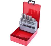 Juego de machos de roscar manuales HSS Co M KS Tools, cajetín de chapa de acero