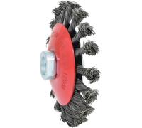 KS Tools 340.0049 Cepillo redondo de acero trenzado, ø 115 mm, alambre de acero 0,50