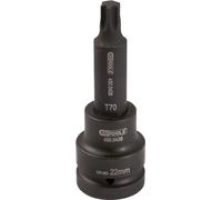 KS Tools 450.0442 - Vaso de impacto para puntas TX, largo, T70 (tamaño: 3/4")