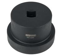 KS Tools 460.4250 Llave de vaso de 1" para tuercas de eje con cubo guía, 12 cantos, 110 mm