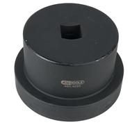 KS Tools 460.4255 Llave de vaso de 1" para tuercas de eje con cubo guía, 12 cantos, 115 mm