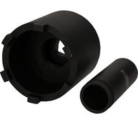 KS Tools 460.5340 Juego de llaves para tuercas ranuradas con tubo guía para MAN, Ø 76,5 mm, 2 pzs
