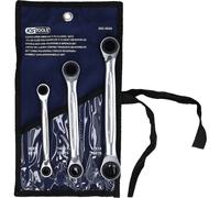 Ks tools 4in1 Gear + Conmutable Doppel-Ratschenringschlüssel-Satz 3-tlg 503.4540