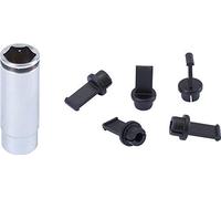 KS Tools 500.7345 Llave de vaso para bujías PSG, con 5 tapas de protección