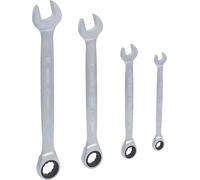 KS Tools 503.4204 - Pack de 4 piezas con llaves combinadas con carraca Gear (entrecaras 10-19 mm)