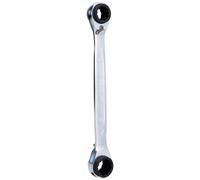 KS Tools 503.4546-4 en 1, llave poligonal doble con carraca reversible "Quadro" Gear (entrecaras 16 x 19 + 17 x 18 mm)