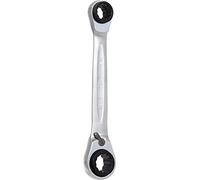 KS Tools 503.4553-4 en 1, llave poligonal de carraca doble Gear, reversible (tamaño: 21 x 27-22 x 24 mm)