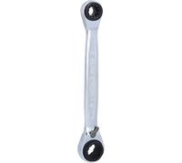 KS Tools 503.4565 Llaves de tuerca de carraca dobles GEARplus 4 en 1,reversibles, 10x13x17x19 mm