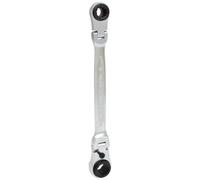 KS Tools 503.4745 - Llave poligonal de carraca doble, reversible, articulada, 4 en 1 (10x13-17x19)