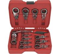 KS Tools 503.4820 Juego de llaves de estrella de carraca, 13 pzs
