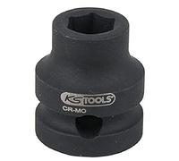 KS Tools 515.0059 Llave de vaso de impacto hexagonal de 1/2", extracorta, 13,0 mm