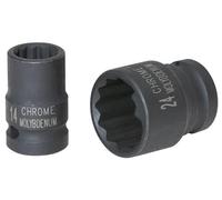 KS Tools 515.0927 1/2" Llave de vaso de impacto de 12 cantos, corta, 27 mm