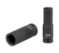 KS Tools 515.0946 1/2" Llave de vaso de impacto de 12 cantos, larga, 14 mm
