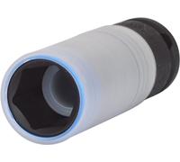 KS Tools 515.0992-E 1/2" Llave de vaso TITANplus, largaLlave de vaso para llantas de aluminio SlimPOWER, 17 mm, colgador