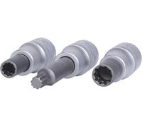KS Tools 515.1039 Juego especial de llaves de vaso para llantas OZ de aluminio para diversas partes de la llanta, 3 pzs