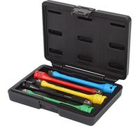 KS Tools 515.1060 - Pack de 5 piezas con prolongadores de la barra de torsión, en maletín de plástico, 90-135Nm (tamaño: 1/2")