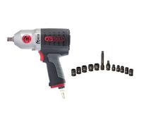 KS Tools 515.1210 Monster-Edition - Llave de impacto (1/2", 1690 Nm) + 515.0112 - 1/2 "juego de tubos de impacto, 12pcs, 10-24mm