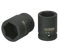 KS Tools 515.1360-E 3/4" Llave de vaso de impacto hexagonal, corta, 60 mm, colgador