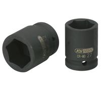 KS Tools 515.1360 - Vaso de impacto hexagonal, corto (tamaño: 60 mm, 3/4")