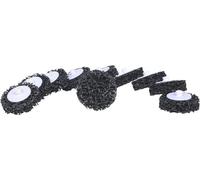 KS Tools 515.5087 Discos de lijado, Ø50mm, Strip Rad negro, paquete de 10