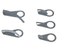 KS Tools 515.5097 Cuchilla desbarbadora, forma recta, en ángulo, longitud de la hoja 24mm