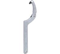 KS Tools 517.1315, llave de gancho, cromo, acero cromo-vanadio, dentada, 115, 120, 125, 130, 135, 145, 155 mm, 320 mm
