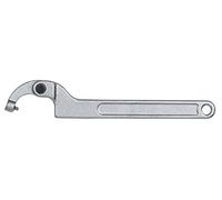 KS Tools 517.1327 Llave de gancho articulada con espiga, 120-180 mm