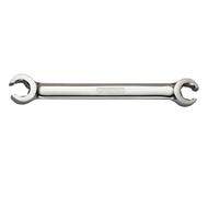 KS Tools 518.0526 Llave de estrella doble abierta CHROMEplus, en ángulo, 14x17 mm