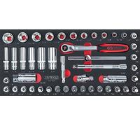 KS Tools 713.1023 Ultimate módulo de vasos/accesorios de 3/8 "en pulgadas) 46 piezas