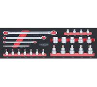 KS Tools 713.5008 Ultimate módulo de 25 puntas/llaves Torx (1/4" - 1/2"